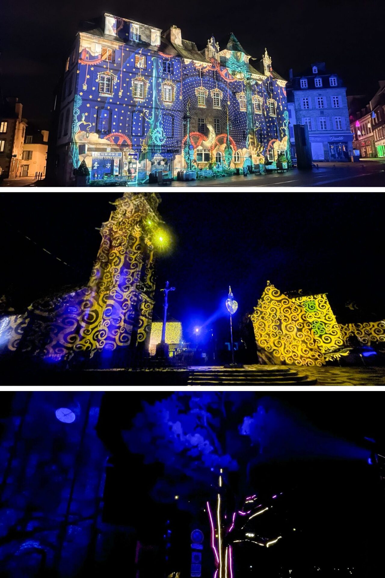 anderneau lights festival collage 렁데흐노 마을 조명 축제를 담은 콜라주 사진