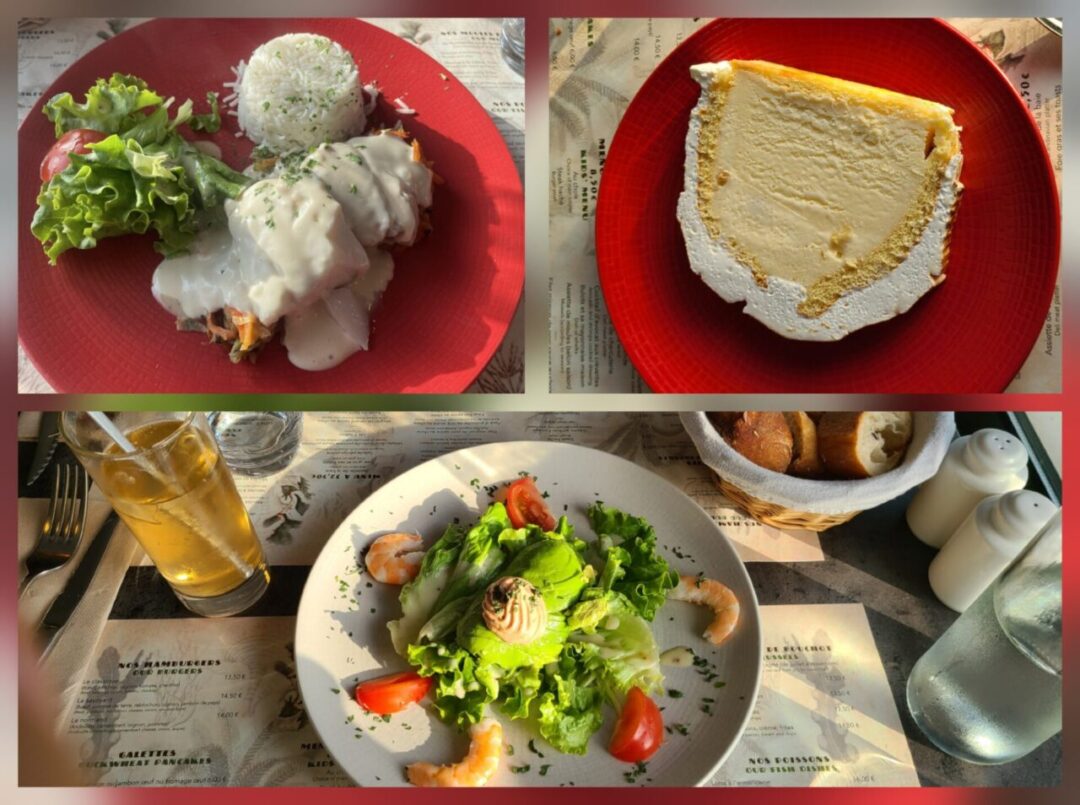 A food collage featuring various dishes served at La Casa de Quentin restaurant. La Casa de Quentin 식당에서 제공된 다양한 음식들의 콜라주 사진.
